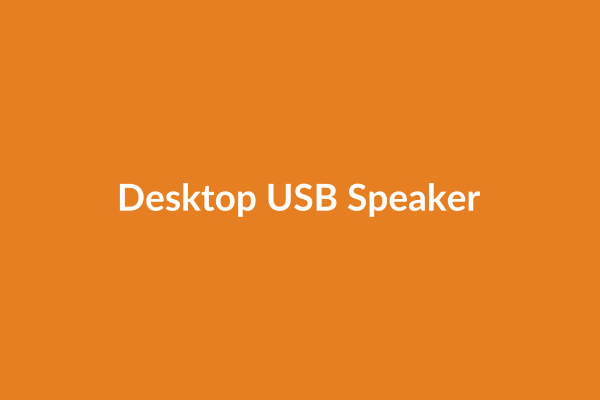 Desktop USB Speaker