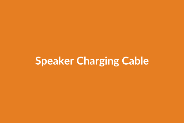 Speaker Charging Cable