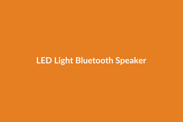 LED Light Bluetooth Speaker