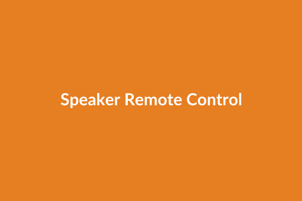 Speaker Remote Control