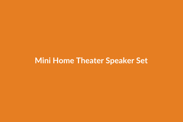 Mini Home Theater Speaker Set